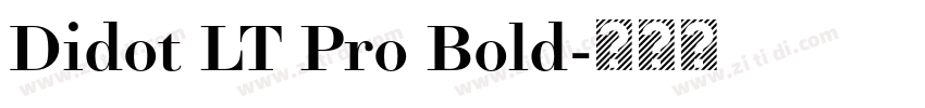 Didot LT Pro Bold字体转换
